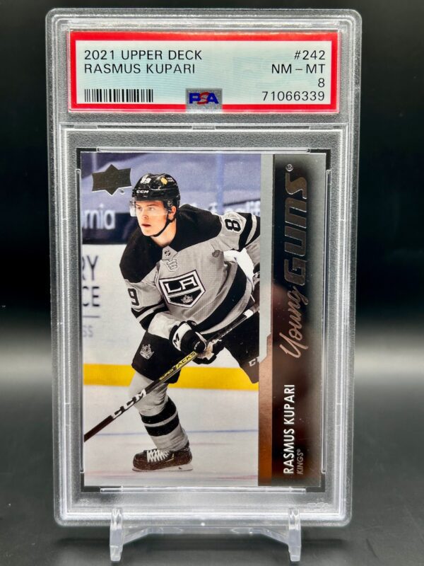 2022-23 Upper deck Young Guns Rasmus Kupari #242 Psa8