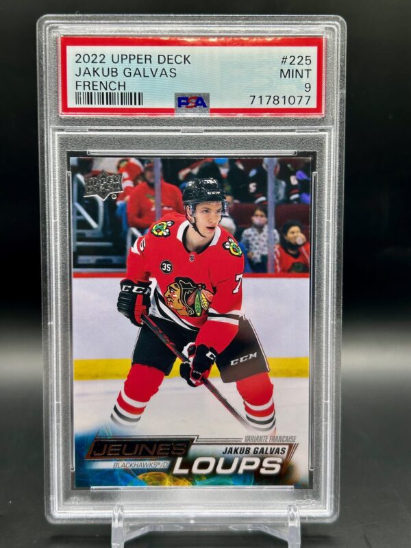 2022 Upper Deck French Young Guns psa9 Jakub Galvas#225
