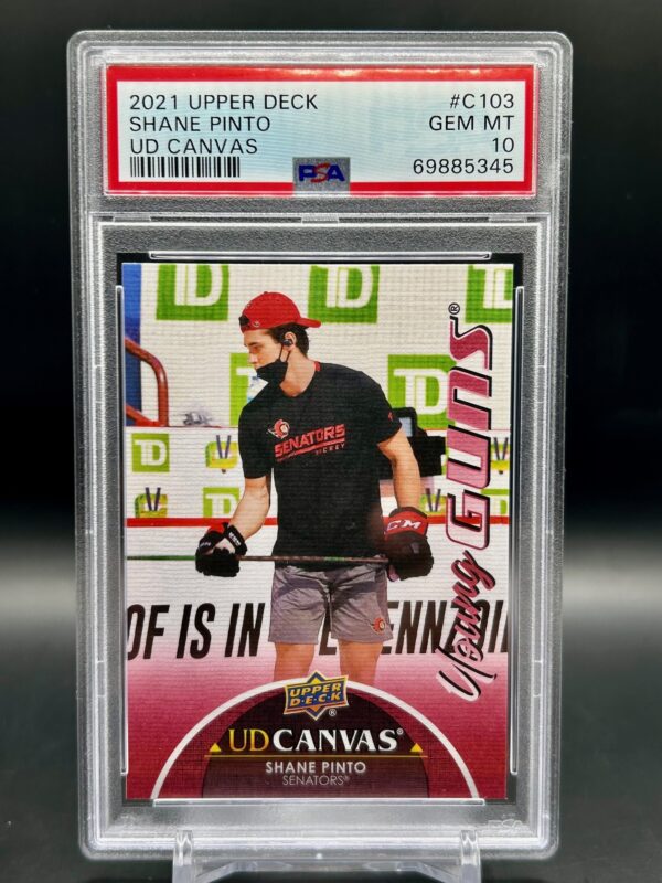 2021 Upper Deck Canvas Young Guns #c103 Shane Pinto Psa10