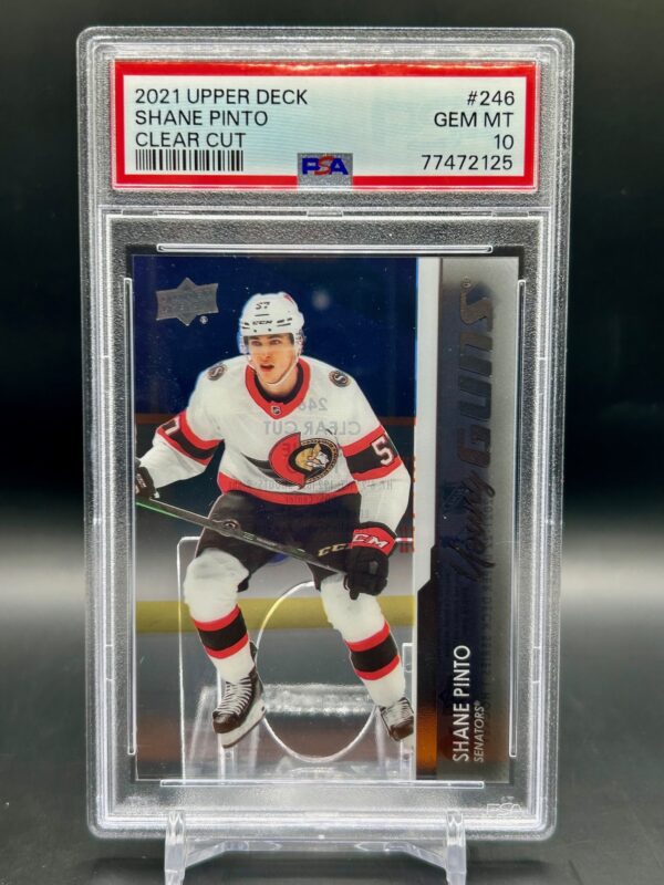 2021 Upper Deck Young Guns Clear Cut Psa10 Shane Pinto #246
