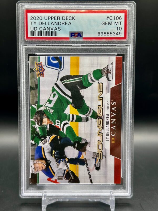 2020-21 Upper Deck Young Guns Canvas #c106 Ty Dellandrea psa 10