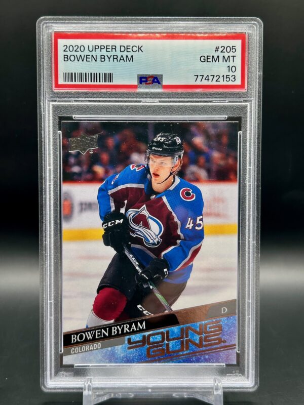 2020 Upper Deck Young Guns Psa10 Bowen Byram #205