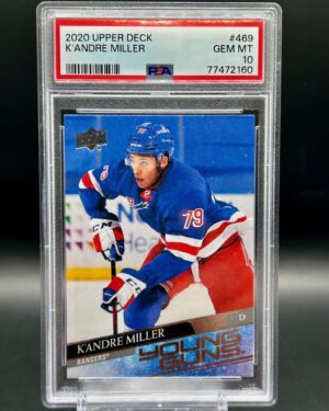 2020-21 Upper Deck Young Guns #469 K’Andre Miller PSA 10 Rookie New York Rangers Card