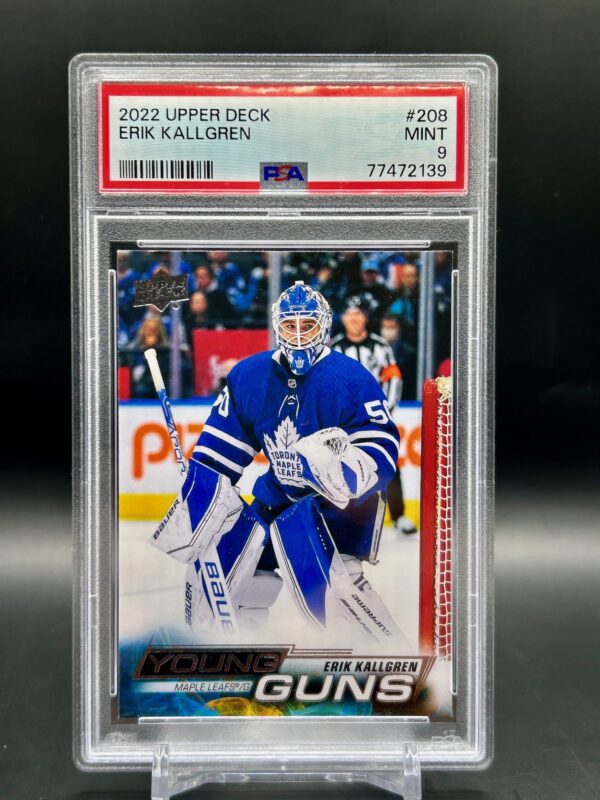 2022-23 Upper Deck Young Guns Psa9 #208 Erik Kallgren