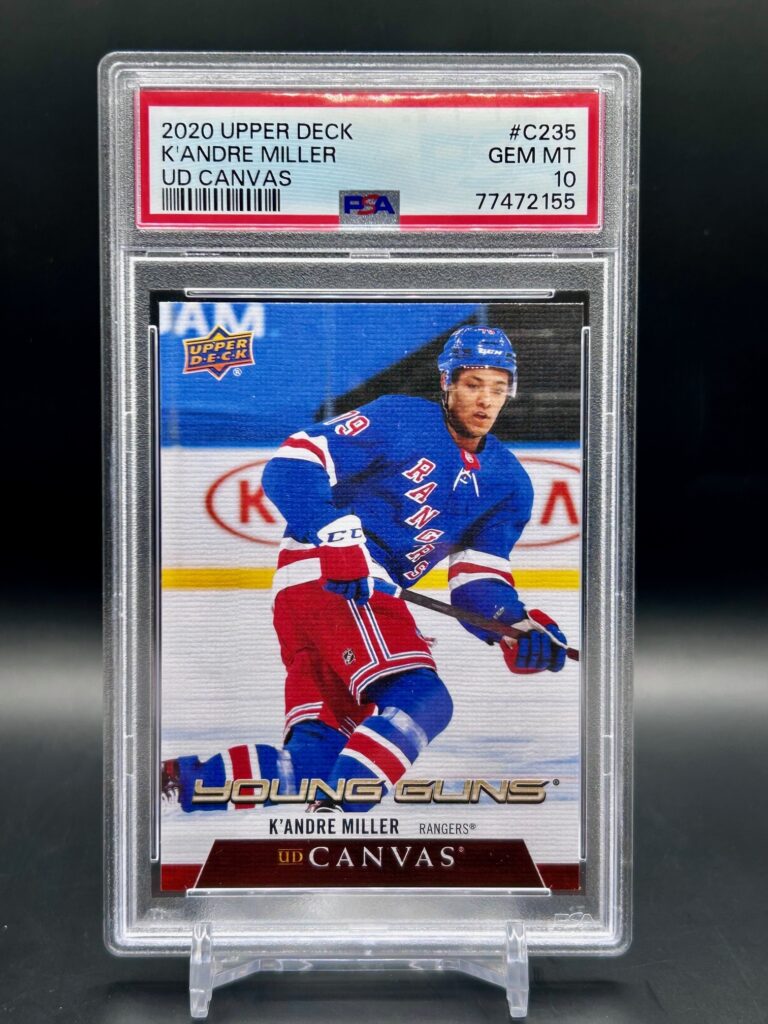 2020-21 Upper Deck Young Guns Canvas K'Andre Miller #C235 PSA 10 rookie card front