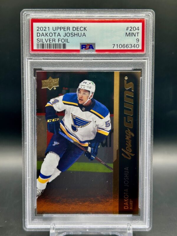 2021 Upper Deck Young Guns Silver Foil psa9 #204 Dakota Joshua