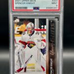 2021-22 Upper Deck Young Guns Psa 9 #223 Spencer Knight - Image 3