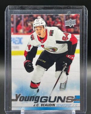 2019-20 SP Authentic Upper Deck Update Young Guns #528 J.C. Beaudin rookie, Ottawa Senators, mint