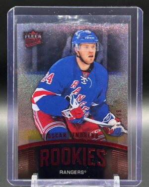 2015-16 Fleer Showcase Ultra Rookies Platinum Medallion /99 #u21 Oscar Lindberg