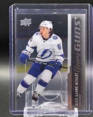 2021-22 Upper Deck Young Guns Clear Cut Alex Barre-Boulet rookie RC #241 acetate parallel, Tampa Bay Lightning collectible hockey card