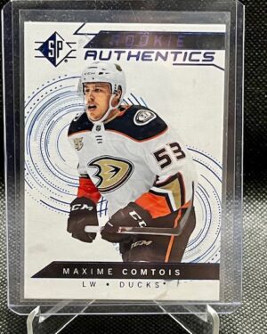 2018-19 UD SP Authentic Rookie Authentics Maxime Comtois #109