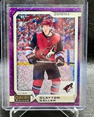 2018-19 O-Pee-Chee Platinum Clayton Keller #27 Violet Pixels