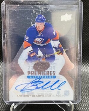 Anthony Beauvillier 2016-17 Upper Deck Ice Premieres Autographs #IPA-AB /299 rookie card