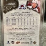2017-18 UD Artifacts Silver Dual Jersey Gabriel Landeskog #57 /165 - Image 2