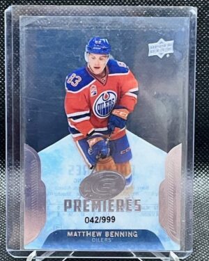 2016-17 UD Ice Premiers Rookie Matthew Benning #156 /999