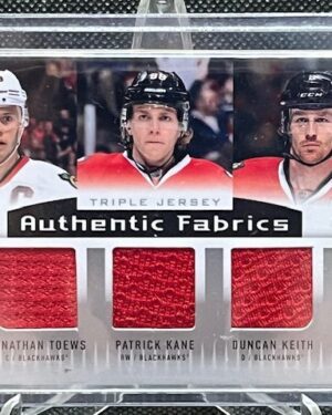 2013-14 UD SPGU Triple Jersey Authentic Fabrics Toews/Kane/Keith #AF3-CHI