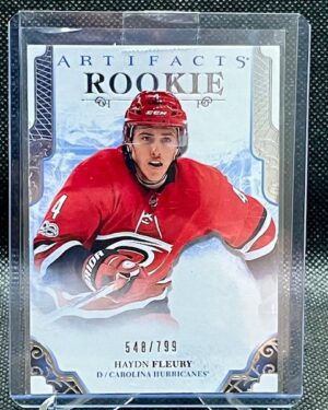 2017-18 Upper Deck Artifacts Rookie Silver Hayden Fleury /799 #RED186