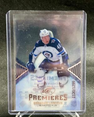Brendan Lemieux, Upper Deck Ice Premieres, 2017-18, Jersey, #123, /1299, NHL, game-used patch