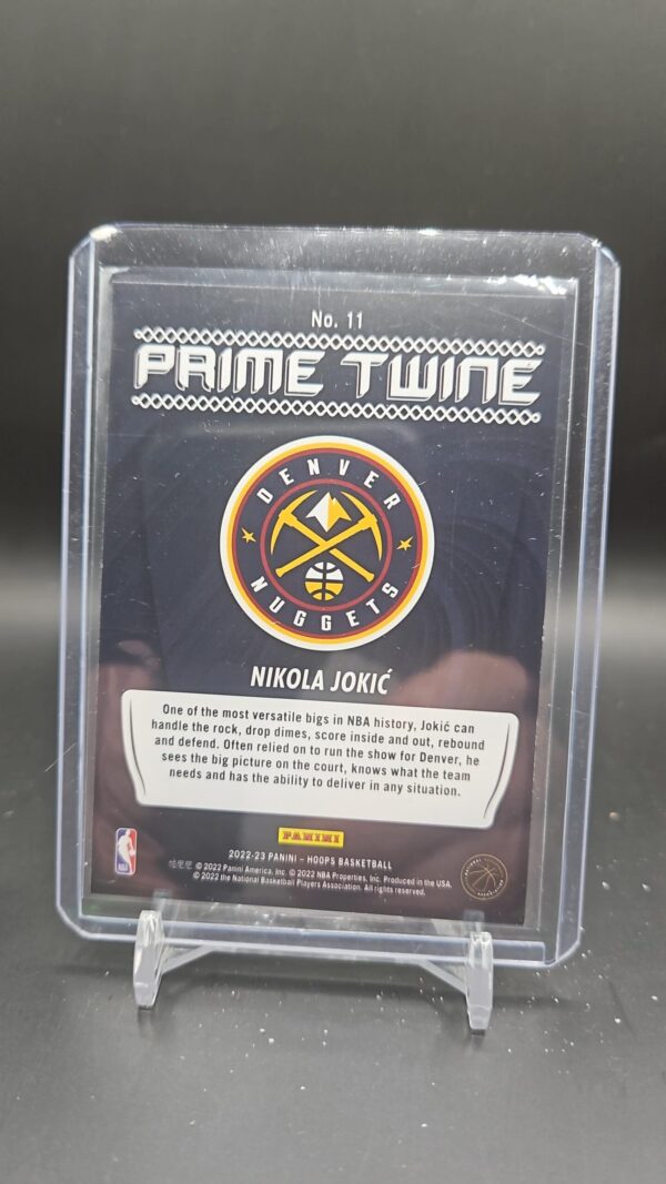 2022-23 NBA Hoops Prime Twine #11 Nikola Jokic - Denver Nuggets - Image 2