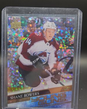 2020-21 Upper Deck Young Guns Speckled Rainbow Foil #240 Shane Bowers Rookie Colorado Avalanche