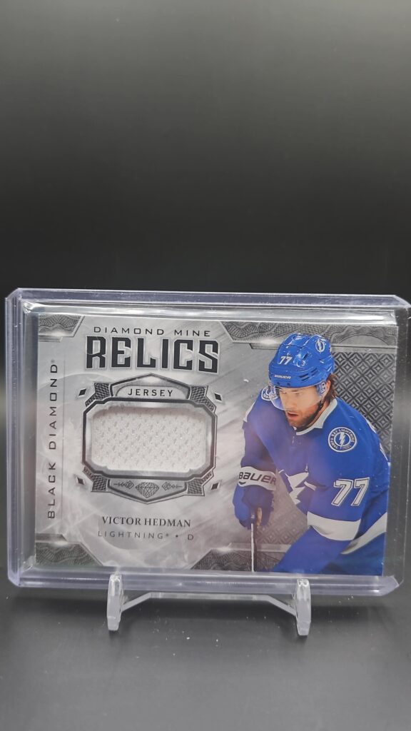 Victor Hedman 2019-20 Upper Deck Black Diamond Diamond Mine Relics #DM-VH relic card