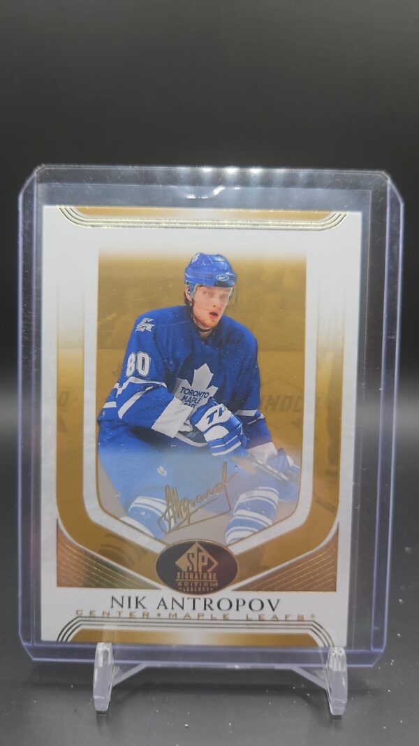 2020-21 Upper Deck SP Signature Legends Nik Antropov Gold #192 Maple Leafs