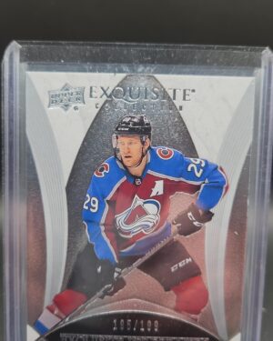 2020-21 Upper Deck Exquisite Nathan MacKinnon Performers Silver /199