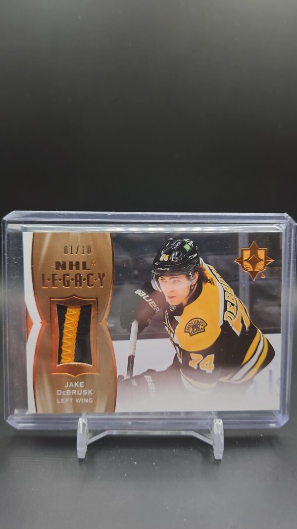 2021 Upper Deck Ultimate Collection Hockey NHL Legacy Jake DeBrusk /10 L-JD