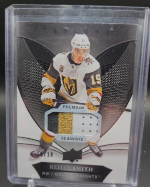 2018-19 Upper Deck Trilogy Green #34 Reilly Smith /38 Vegas Golden Knights