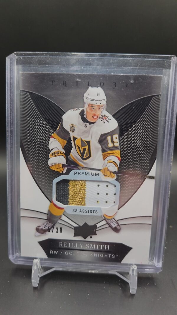 2018-19 Upper Deck Trilogy Green #34 Reilly Smith /38 Vegas Golden Knights