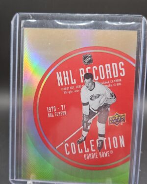 2021-22 Upper Deck NHL Records Collection Gold #RB-16 Gordie Howe /250 Detroit Red Wings
