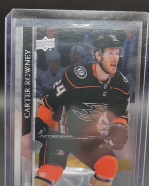 2020-21 UpperDeck Series 2 Base Clear Cut #254 Carter Rowney - Anaheim Ducks