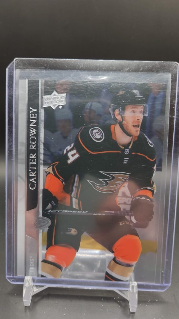 2020-21 UpperDeck Series 2 Base Clear Cut #254 Carter Rowney - Anaheim Ducks