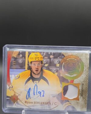 Ryan Johansen 2016-17 Upper Deck Ultimate Collection Signature Material Laureates Patch Auto #SML-RJ NHL card