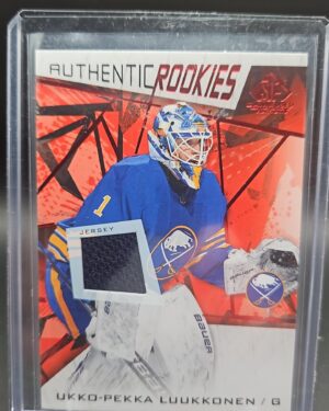 2021-22 SP Game Used Red Jersey Parallel Authentic Rookies #172 Ukko-Pekka Luukkonen