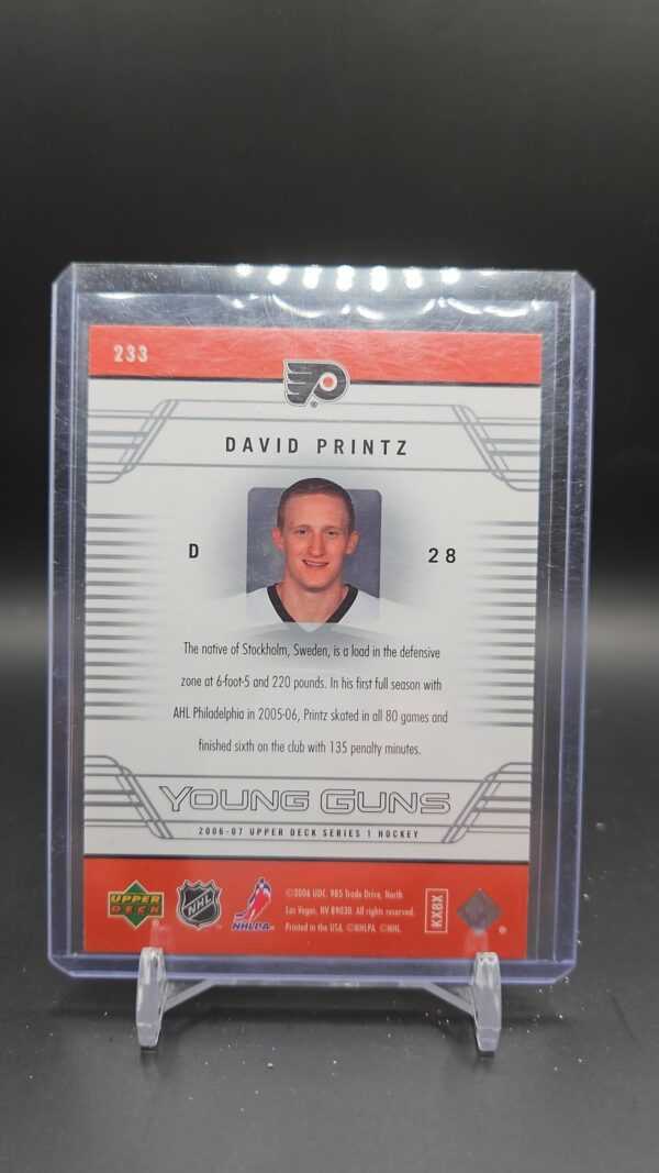 2006-07 David Printz Young Guns Upper Deck Series One #233 - Image 2