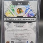 2020/2021 Black Diamond JONATHAN TOEWS Sparkling Scripts auto #SC-JT - Image 2