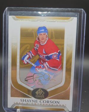 2020-21 Upper Deck SP Signature Edition Legends Gold Parallel Shayne Corson #91 Montreal Canadiens