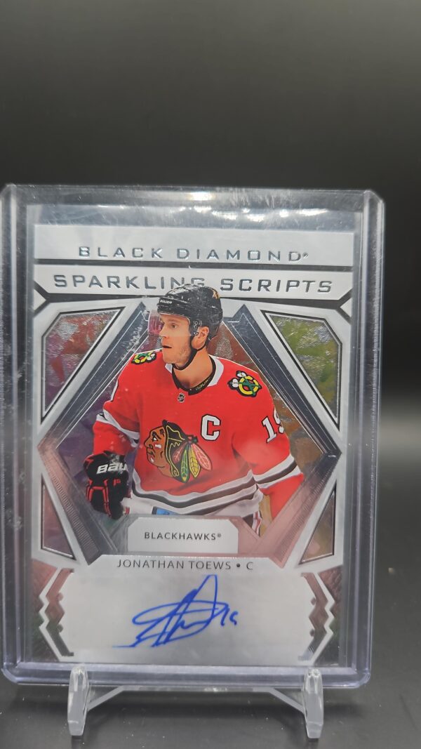 2020/2021 Black Diamond JONATHAN TOEWS Sparkling Scripts auto #SC-JT