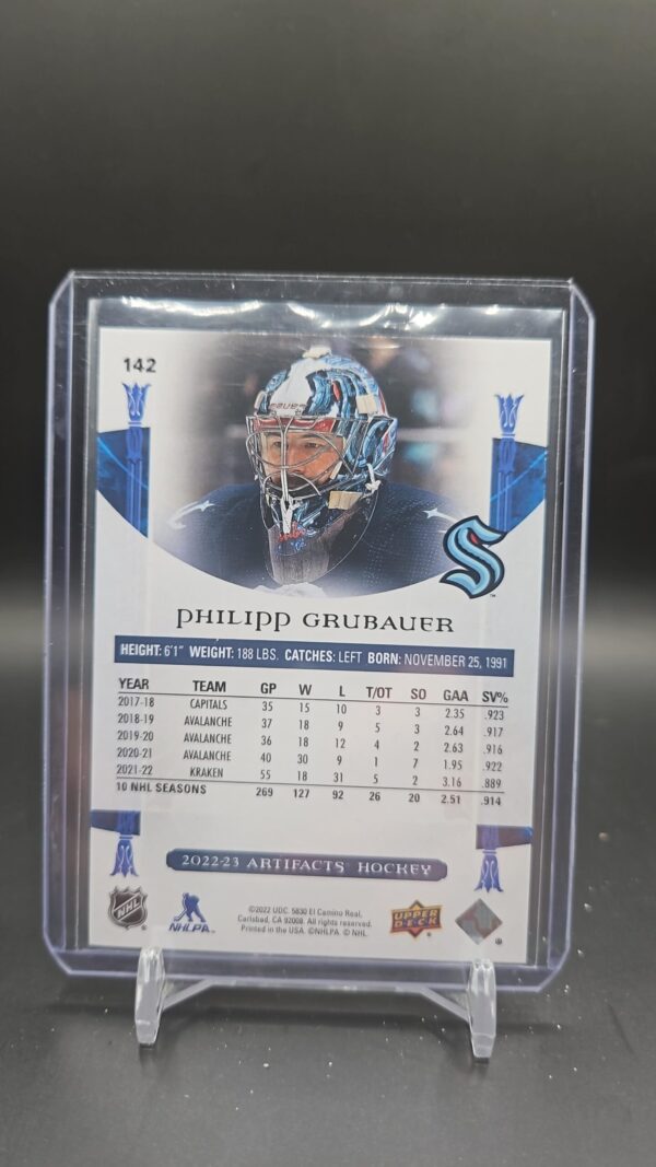 2022-23 Upper Deck Artifacts Green Philipp Grubauer #142 /99 - Image 2