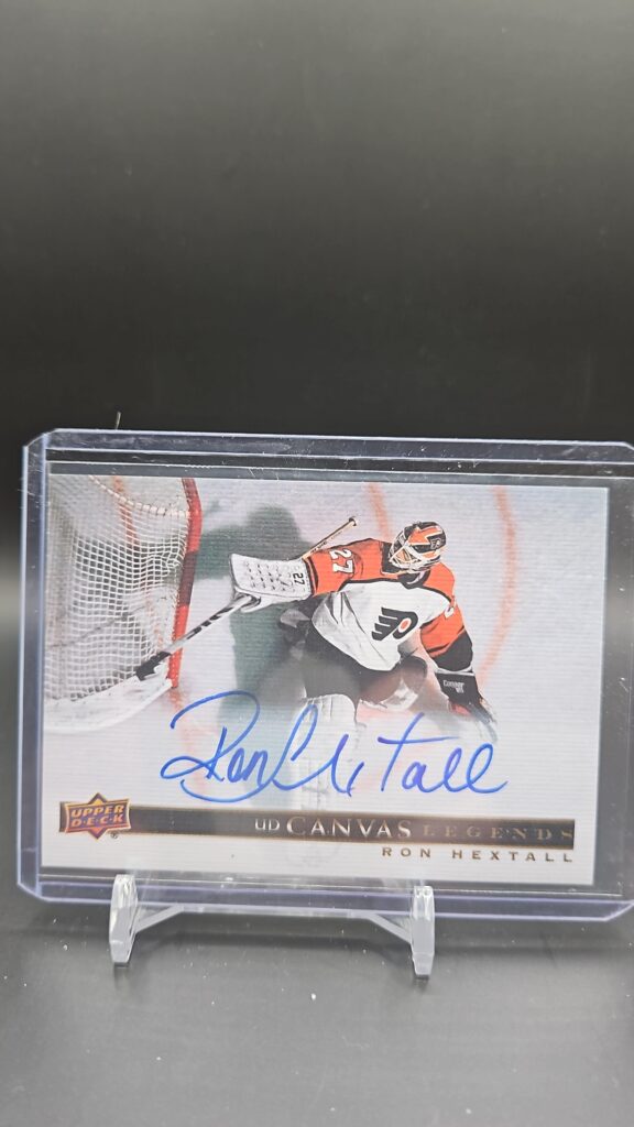 Ron Hextall 2020-21 Upper Deck Signature Edition Legends Canvas Autographs #C-64 Flyers autograph card
