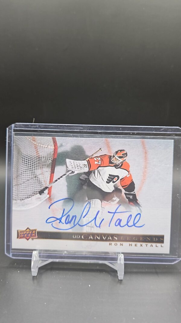Ron Hextall 2020-21 Upper Deck Signature Edition Legends Canvas Autographs #C-64 Flyers autograph card