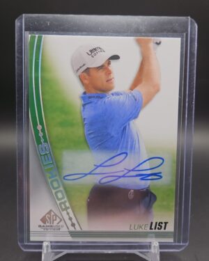 Luke List, 2021 UD SP Game Used Golf, Rookie Auto, #36, Golf, Autograph, Collector