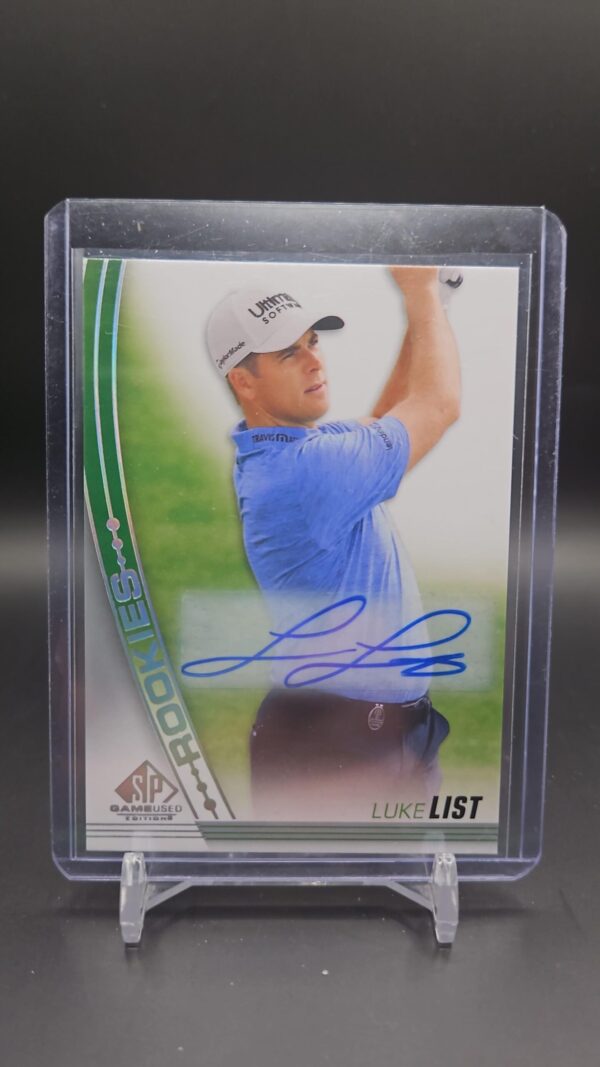LUKE LIST RC 2021 UD SP Game Used Golf #36 ROOKIES AUTO AUTOGRAPH