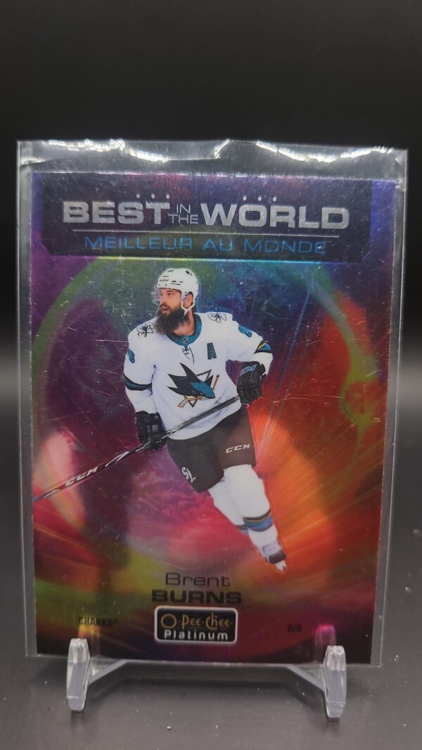 2020 O-Pee-Chee OPC Platinum Brent Burns Best In The World #BW-8 Sharks