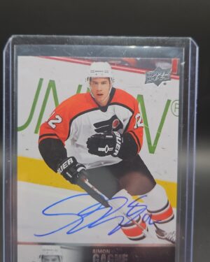 Simon Gagne 2020-21 SP Signature Edition Legends '97 Signatures Auto, Philadelphia Flyers, authentic autograph, NHL legend.