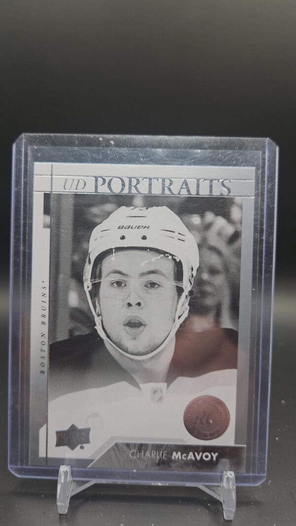 2017-18 Upper Deck Portraits Rookies Charlie McAvoy #P-59 Rookie