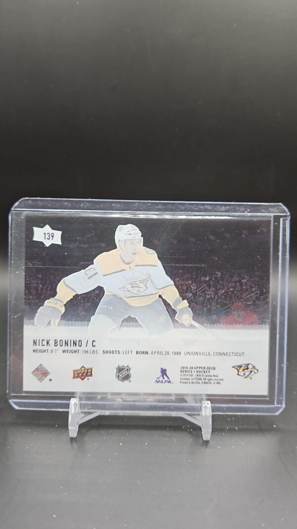 2019-20 Upper Deck Series 1 Base #139 Nick Bonino - Nashville Predators - Image 2
