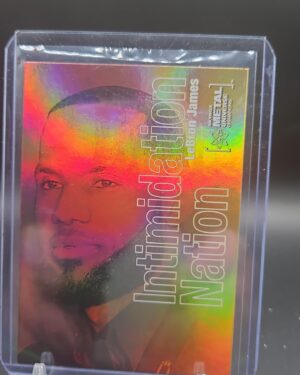 2021 Skybox Metal Universe Champions Intimidation Nation LeBron James #IN-32