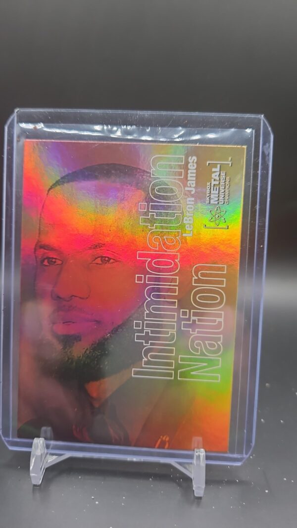 2021 Skybox Metal Universe Champions Intimidation Nation LeBron James #IN-32